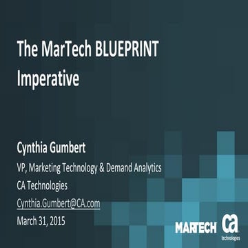 The MarTech Blueprint Imperative