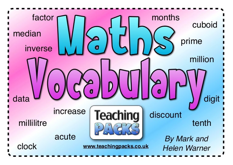 The Maths Vocabulary Pack