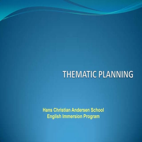 Thematic teaching