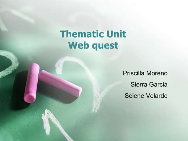 Thematic unit