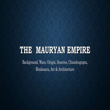 The Mauryan Empire