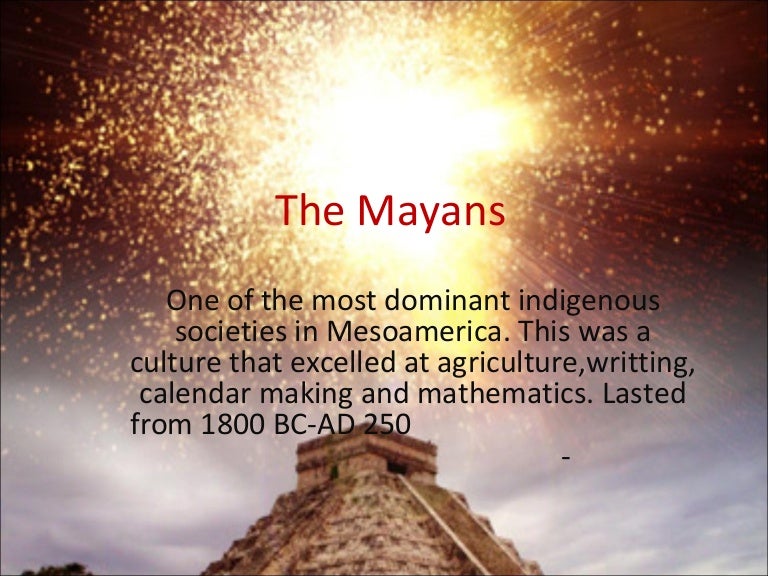 The mayans period 1