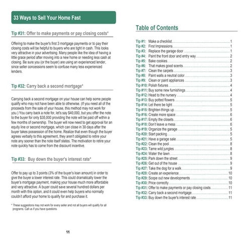The McBreen Group   33  ways sell your home