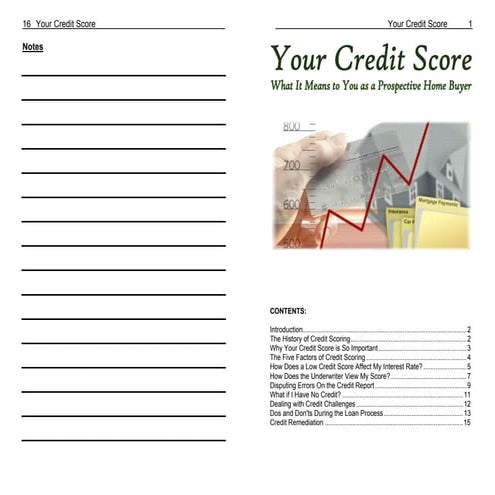 The McBreen Group   Credit Score Booklet