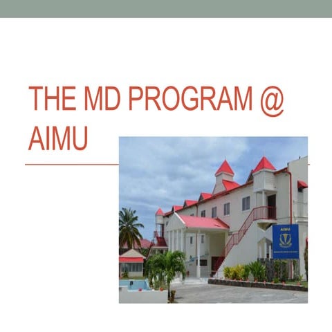The md program @ aimu