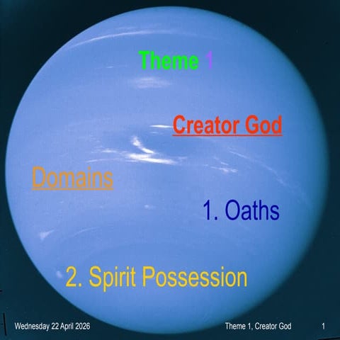 Understanding the Creator God, Oaths, and Spirit Possession in African ...