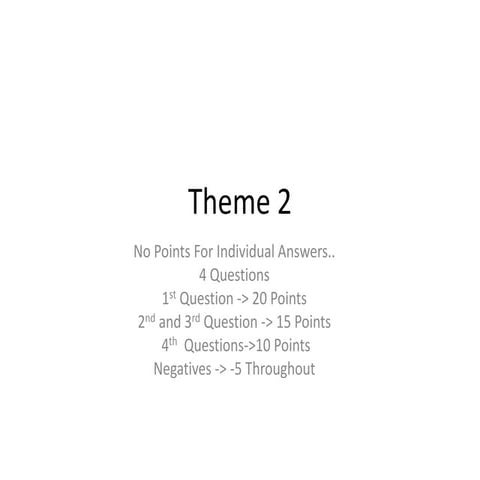 Theme Round 2