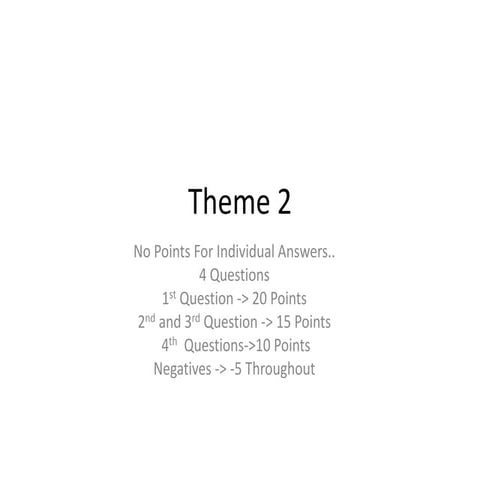 Theme Round 2