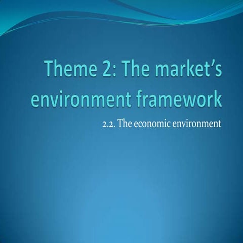 Theme 2.2 economic analysis