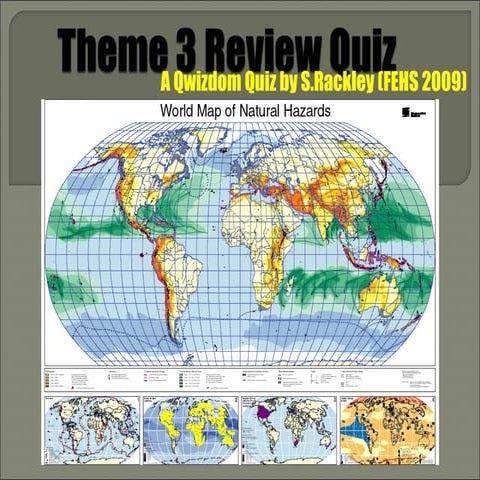 Geography OCR-B Theme 3 Review Quiz