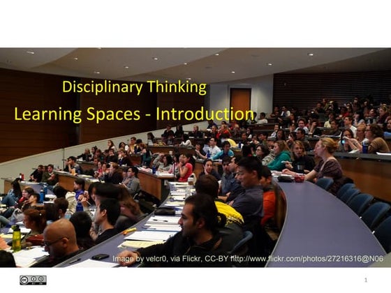 University Learning Spaces -  Disciplinary Perspectives - Introduction