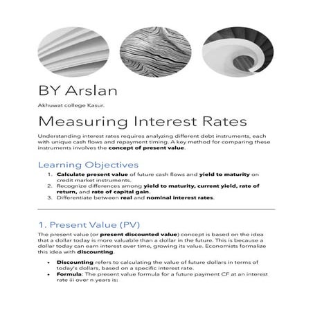 The Meaning of Interest rate Chp 4 Money and banking.pdf