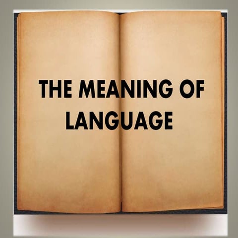 The meaning of language   copy