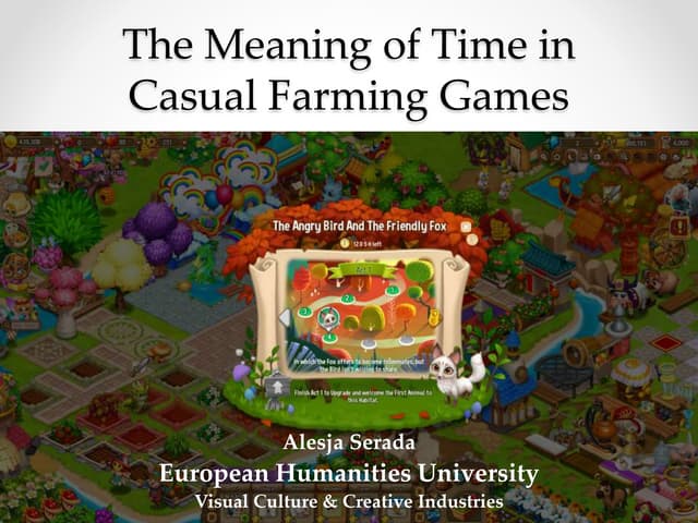 The Meaning of Time in Casual Farming Games