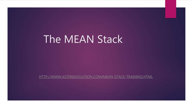 The mean stack