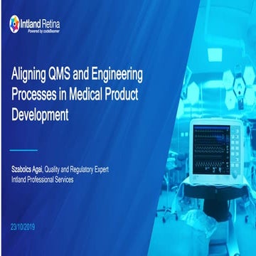 Aligning QMS and Engineering Processes in Medical Product Development