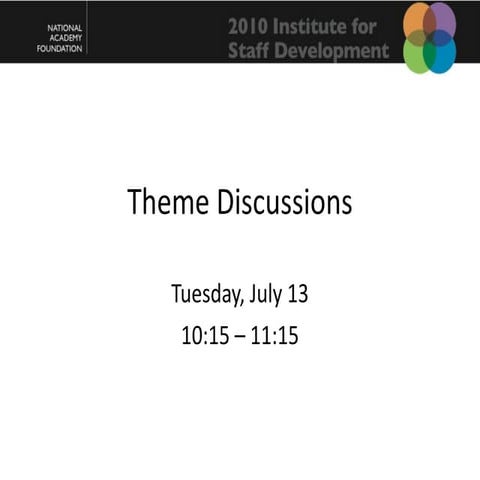 Theme Discussions