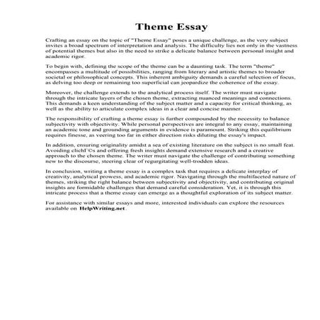 Theme Essay. 005 Essay Example How To Start English Formal Format 326903  Tha...