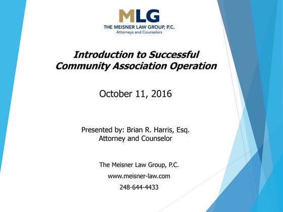 Robert M. Meisner presentations