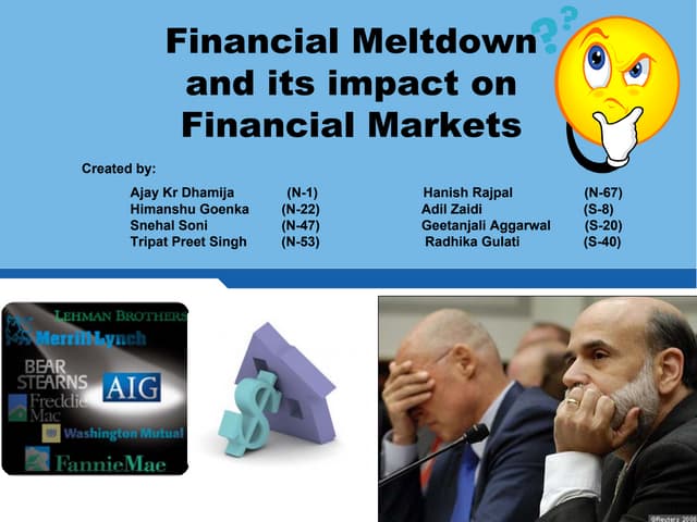 Global Fiancial Meltdown of 2007