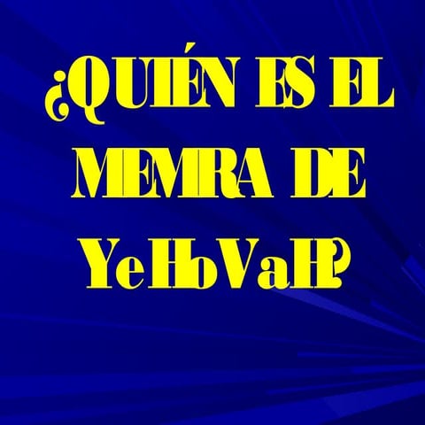 El Memrá de YHVH