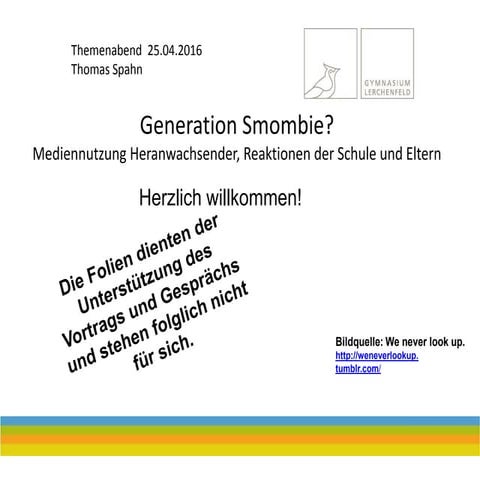 Themenabend zur Mediennutzung und Medienbildung, April 2016