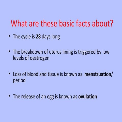 The menstrual cycle 5th November | PPT