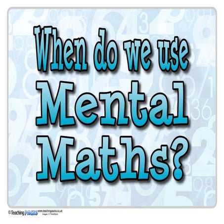 The Mental Maths Pack