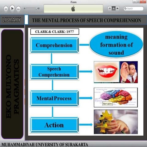 The Mental Process of Speech Comprehension