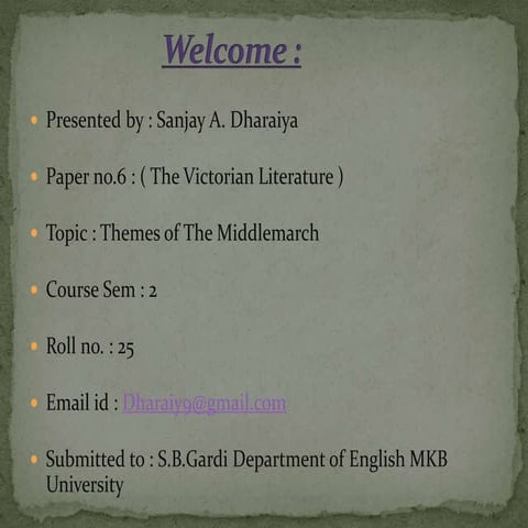 Theme of the middle march | PPT