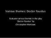 Themes in Christopher Marlowe's Doc...