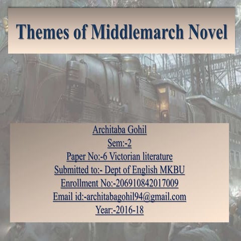 Themes of middlemarch novel | PPTX