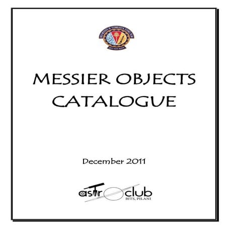 The Messier Objects Catalogue