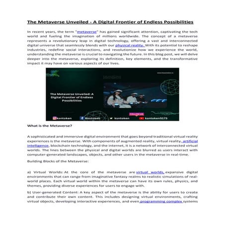 The Metaverse Unveiled - A Digital Frontier of Endless Possibilities.pdf