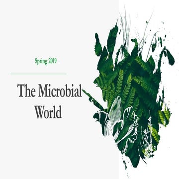 The Microbial World. Microbiology , Microbes, infections