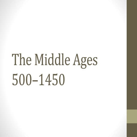 The Middle Ages