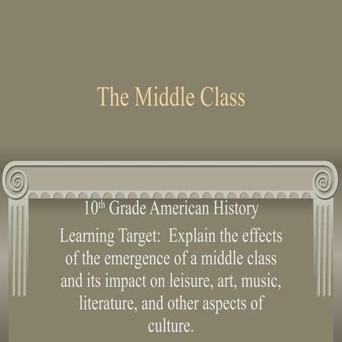 The Middle Class | PPT