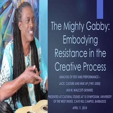 The Mighty Gabby Embodying Resistance in the Creative Process 