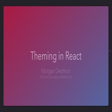 Theming in React