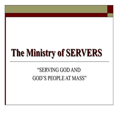The ministry of servers lmi