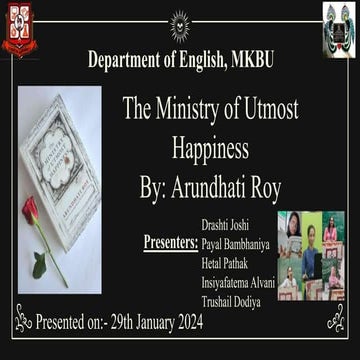The Ministry of Utmost Happiness by Arundhati Roy.pptx