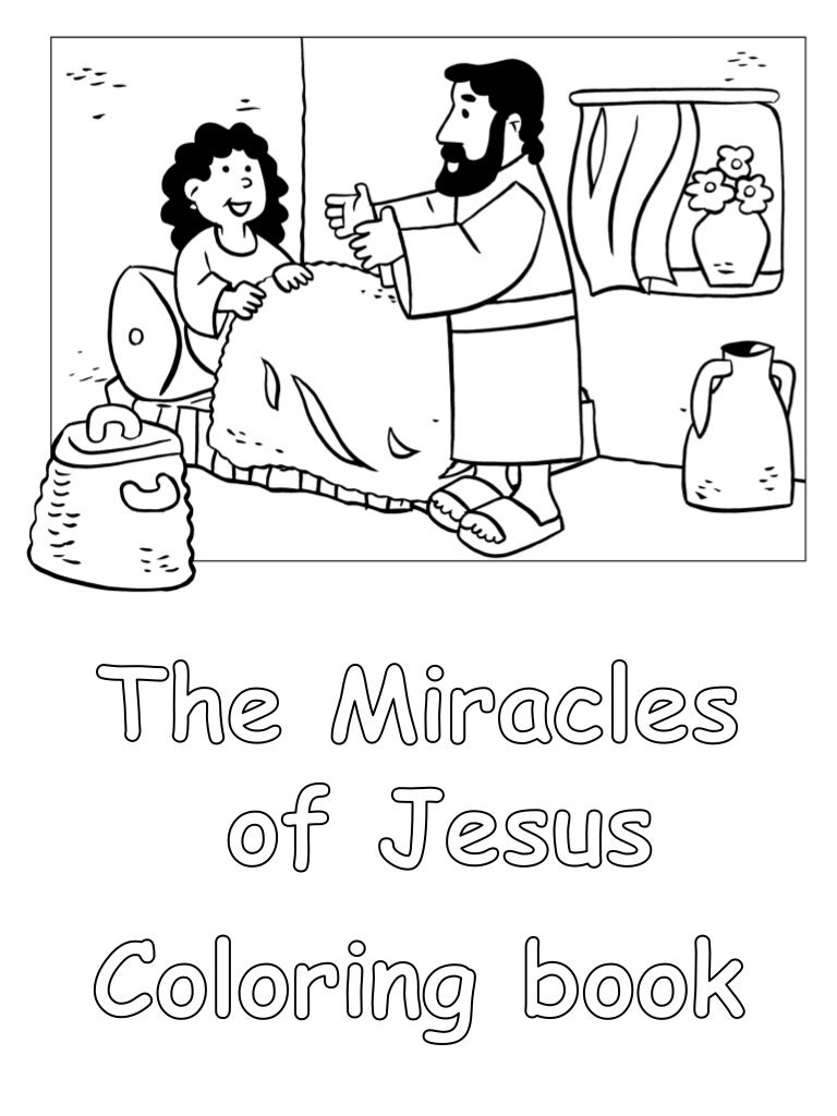 The Miracles Of Jesus Coloring Book