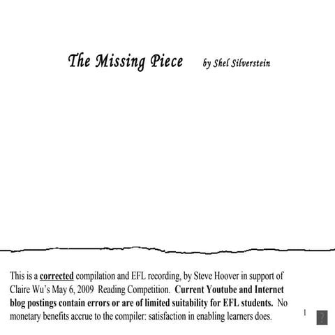 The Missing Piece draft 1