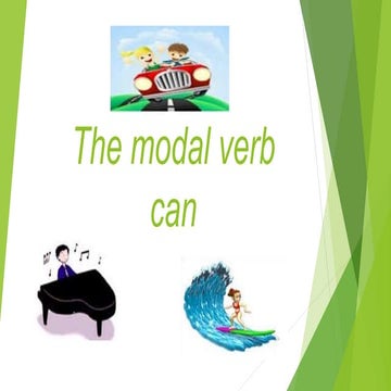 The modal verb can 6,7