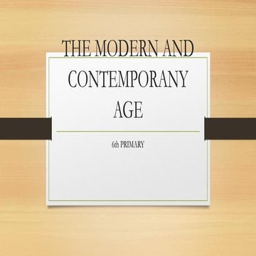 Modern Ages | PPT
