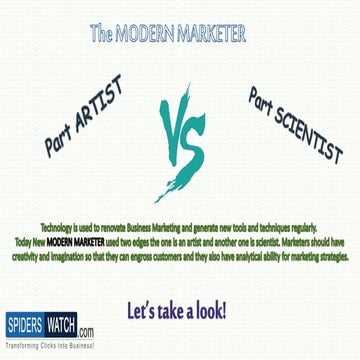The Modern Marketer - Spiders Watch Technologies