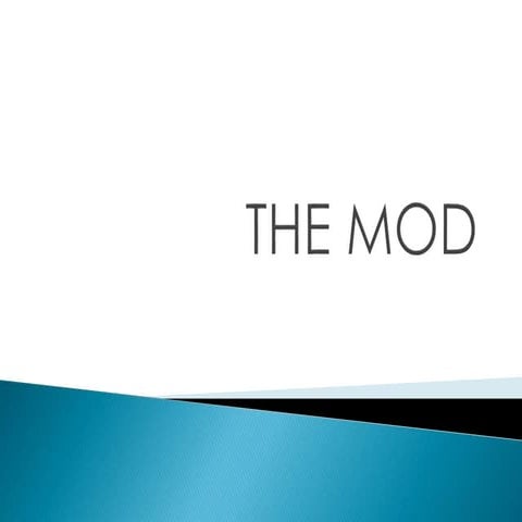 The Mods Presentation | PPTX