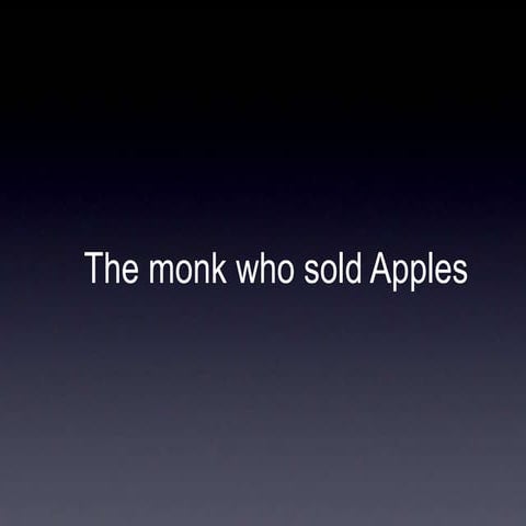 Monk who sold apples