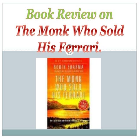 The monk who sold his ferrari.ppt