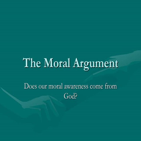 The moral argument